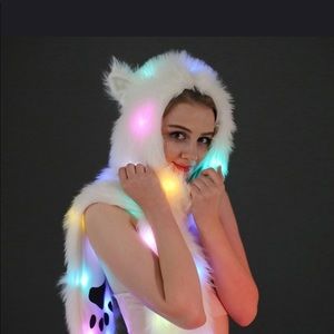 LED light up festival hood